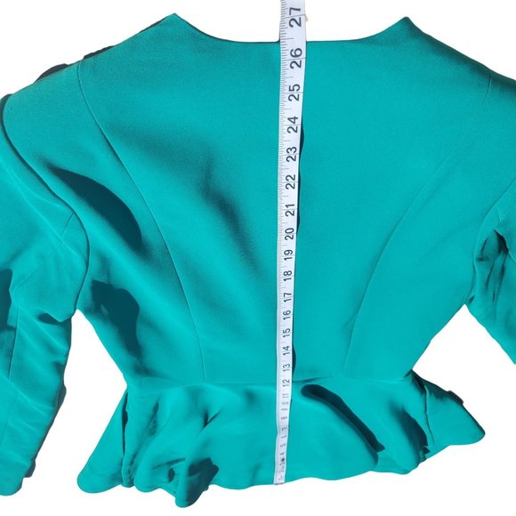 REVOLVE Womans Green Chrissy Teigen Padded shoulders Blazer Size X Small - Picture 9 of 10